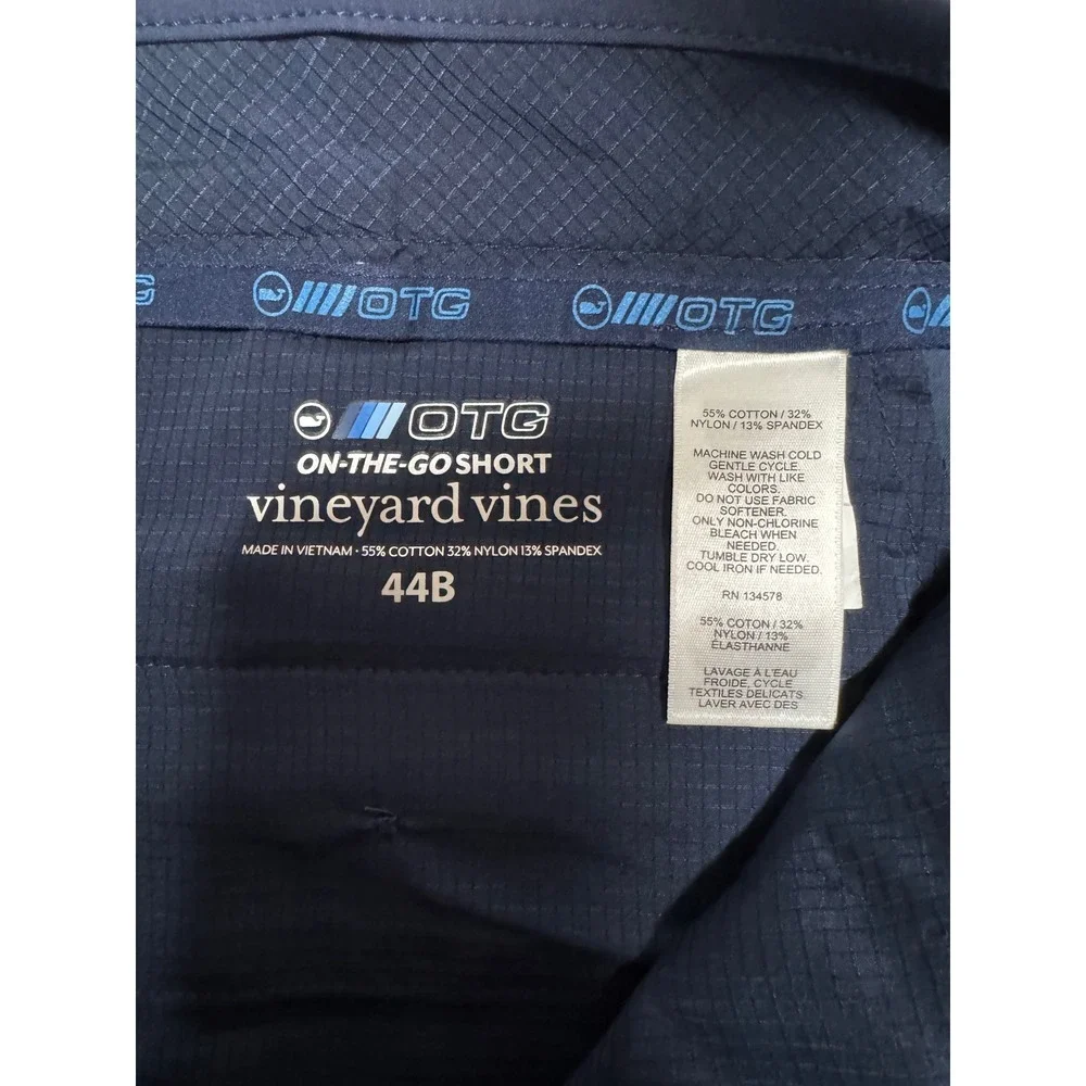 NWT Vineyard Vines Mens 44 OTG On-The-Go Shorts Blue Blazer Golf Preppy